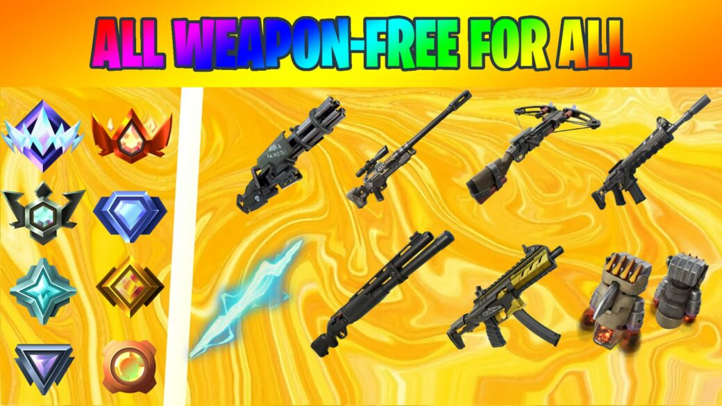 💥 ALL WEAPONS - FFA RANKED 💥 [ devvista ] – Fortnite Creative Map Code