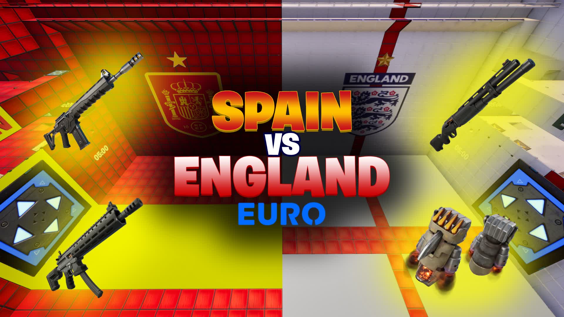 🔴SPAIN VS ENGLAND🔵EURO FINAL🏆 [ clarvs ] – Fortnite Creative Map Code