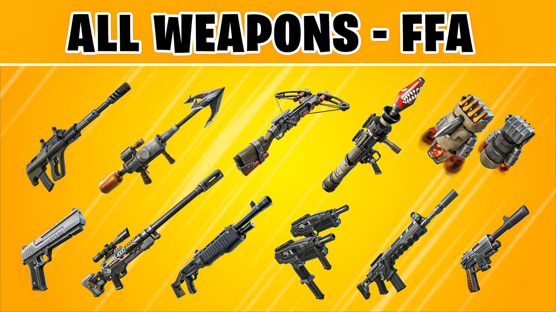 ALL WEAPONS - FFA [ danieloviss ] – Fortnite Creative Map Code